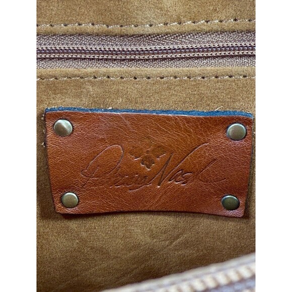 NWT PATRICIA NASH Consilina Floret Biscuit Map Print Leather Crossbody purse - Picture 6 of 17